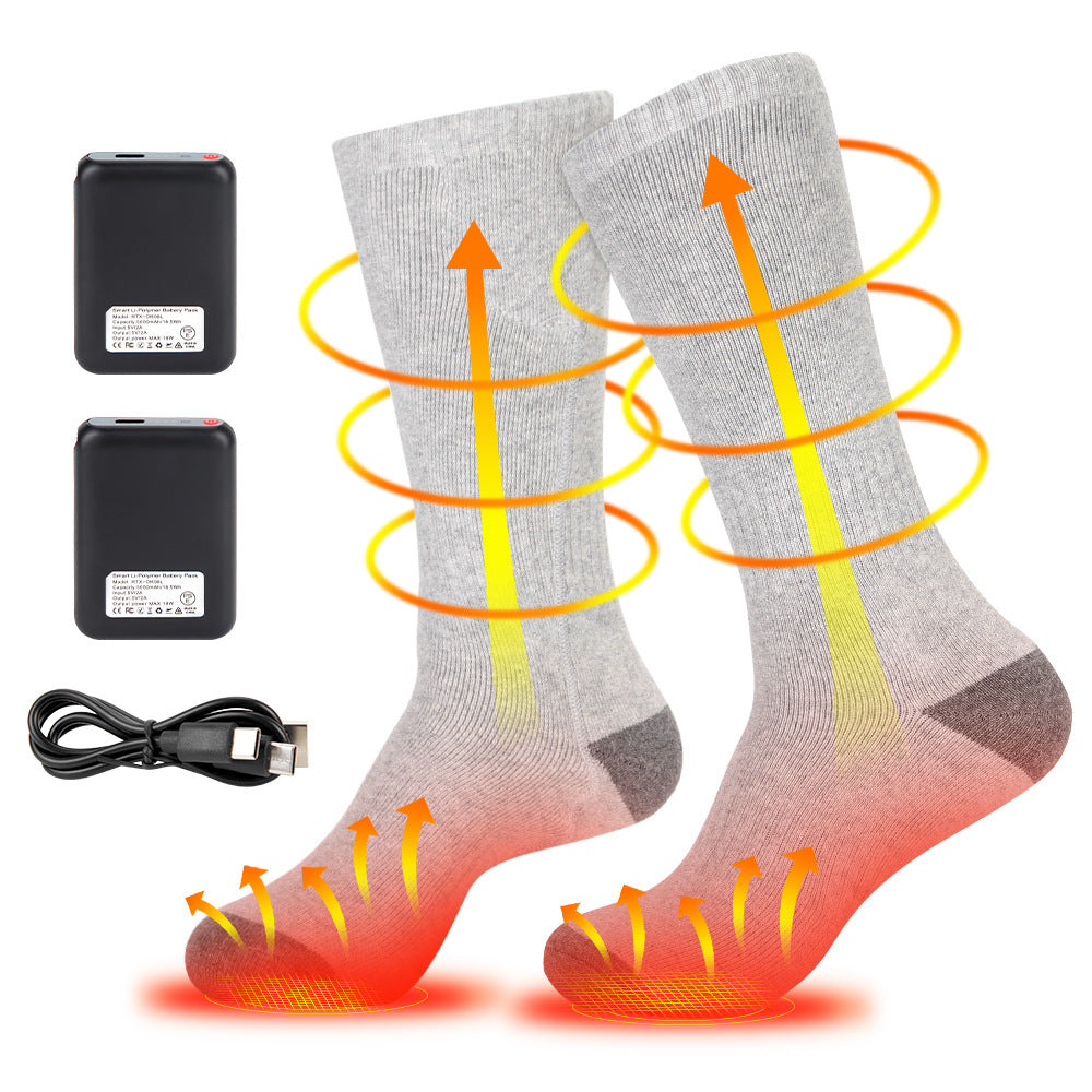 Winter heated socks for warmth and foot protection intelligent charging foot heating socks