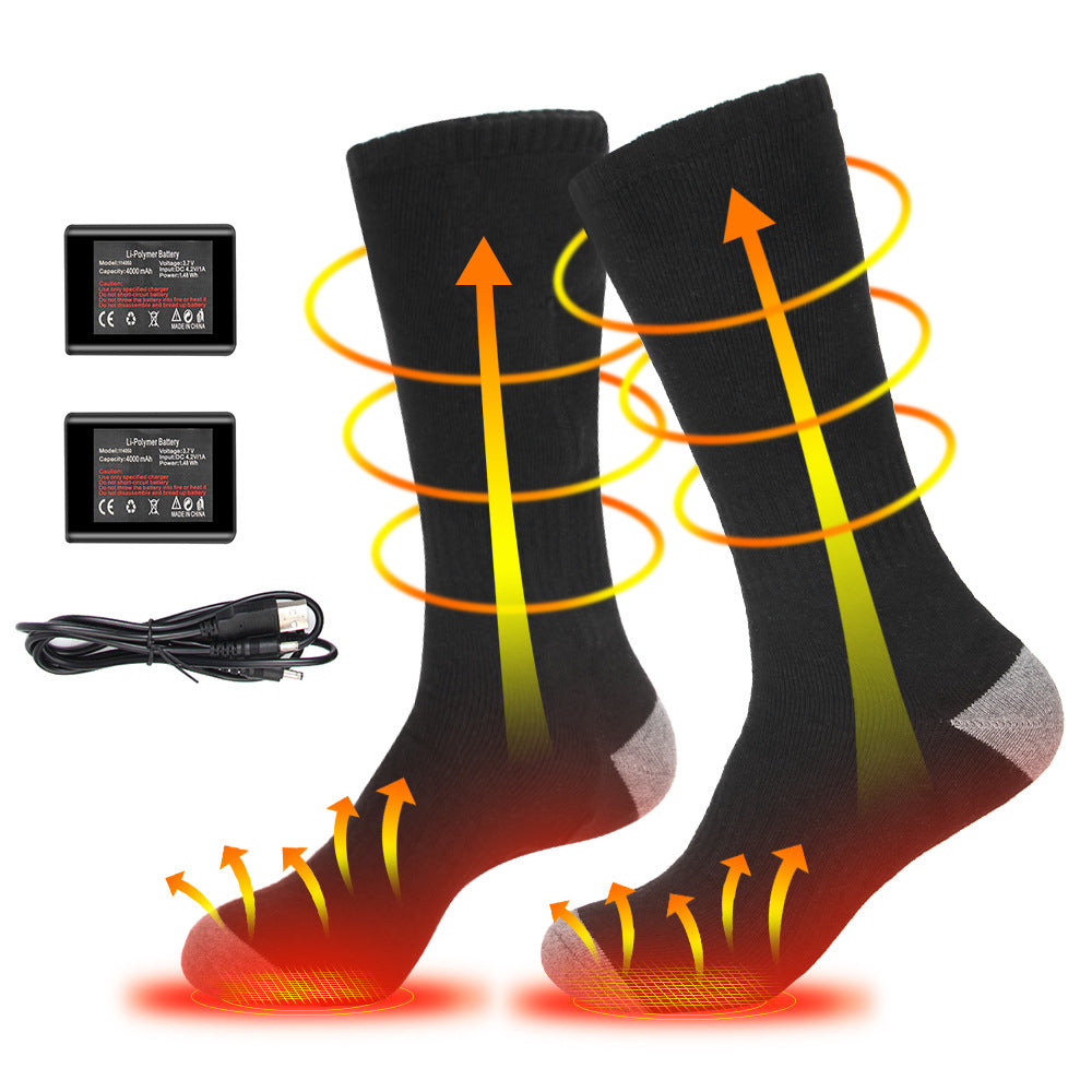 Winter heated socks for warmth and foot protection intelligent charging foot heating socks