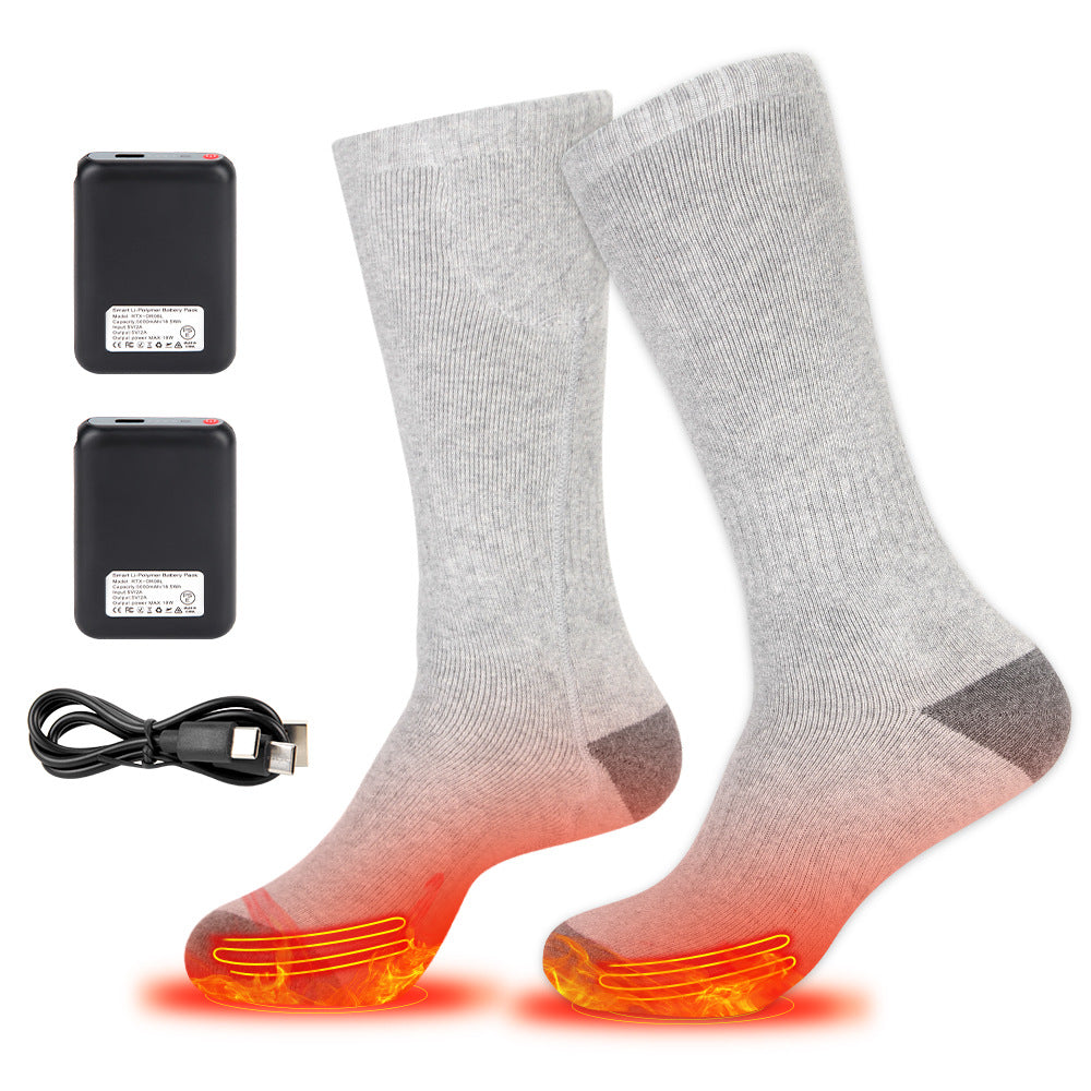 Winter heated socks for warmth and foot protection intelligent charging foot heating socks