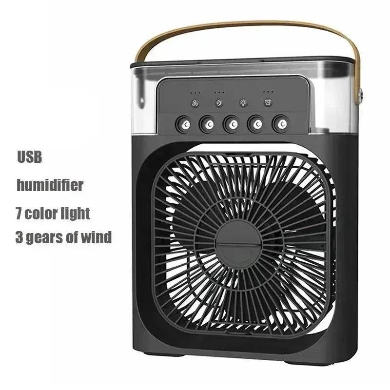 3-in-1 Portable Air Cooler Fan with Humidifier and LED Light